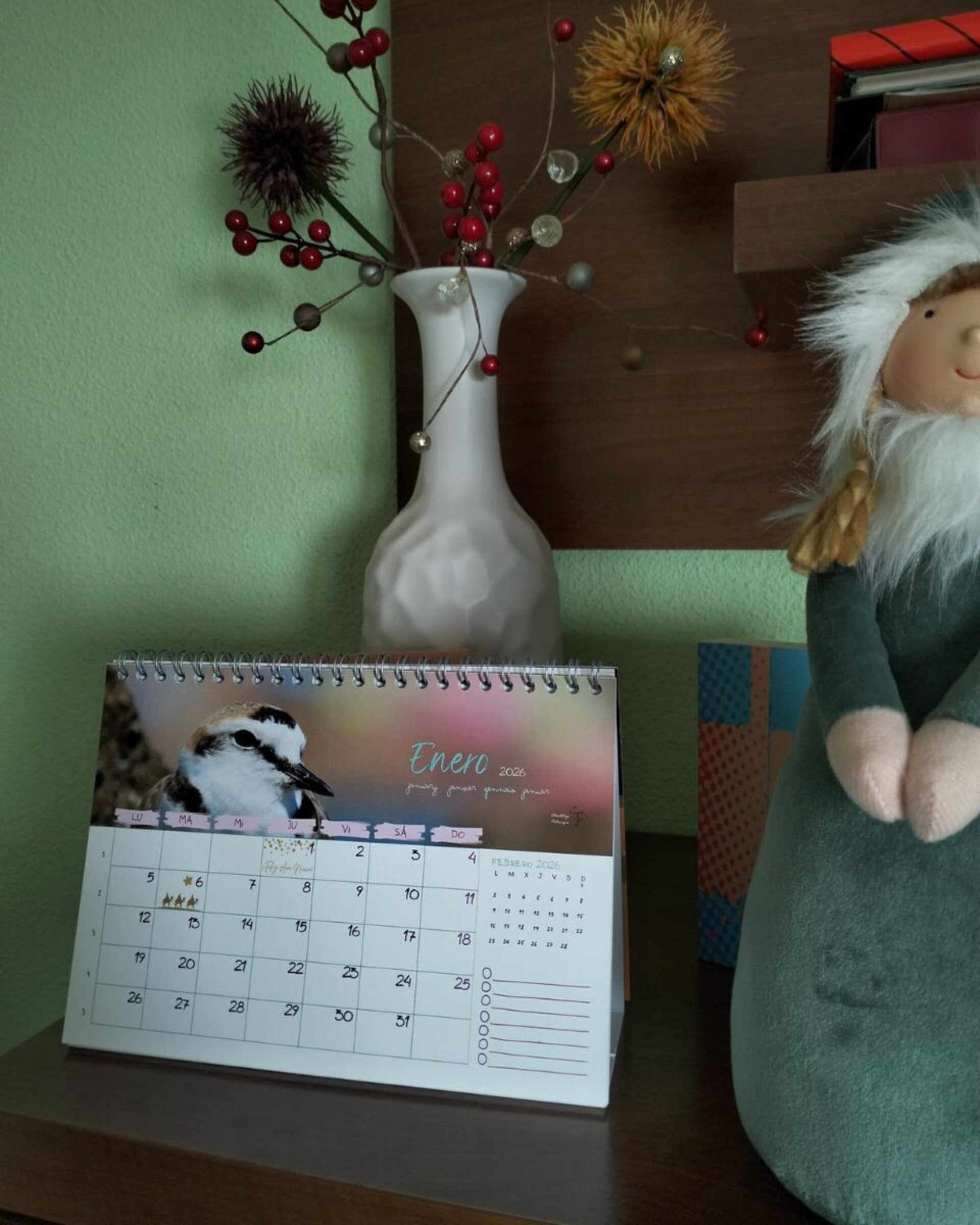 Calendario de mesa Chorlitejos Patinegros - 2